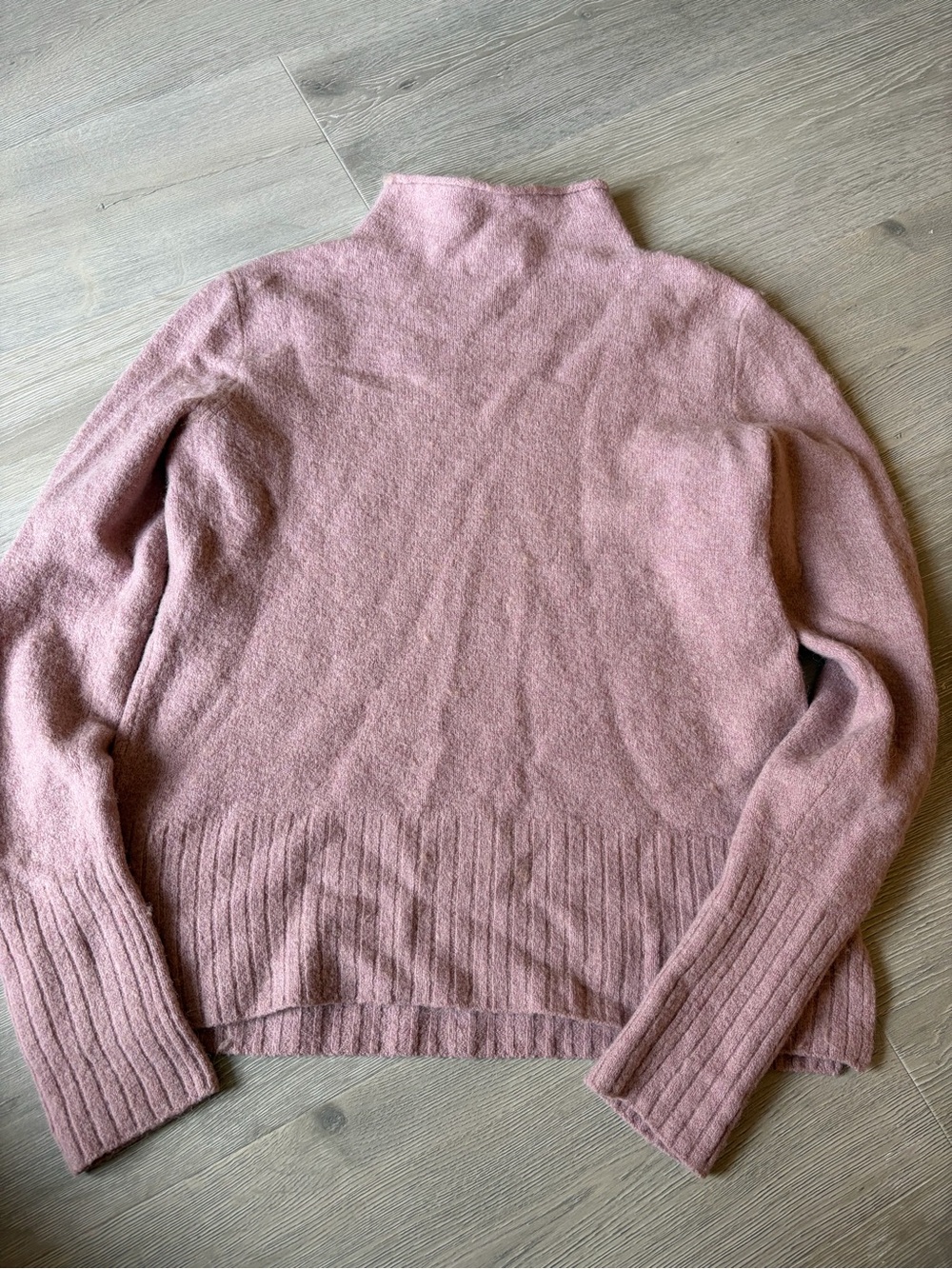 Madewell Dusty Pink Turtleneck Sweater